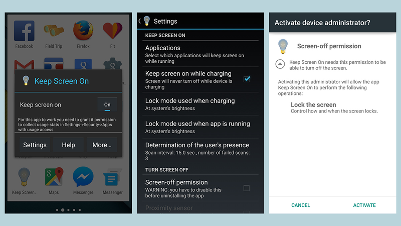 Illustration for article titled How to Keep Your Android Device's Screen From Ever Going to Sleep
